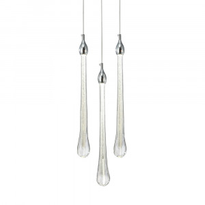 Подвесной светильник Delight Collection Teardrop 3 chrome