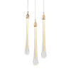 Подвесной светильник Delight Collection Teardrop 3 gold