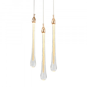 Подвесной светильник Delight Collection Teardrop 3 gold