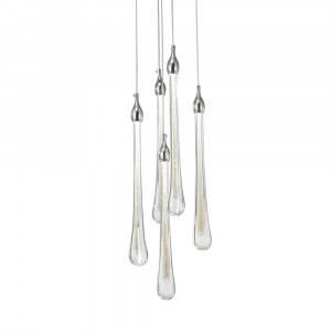 Подвесной светильник Delight Collection Teardrop 5 chrome