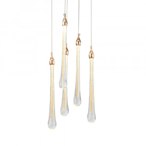 Подвесной светильник Delight Collection Teardrop 5 gold