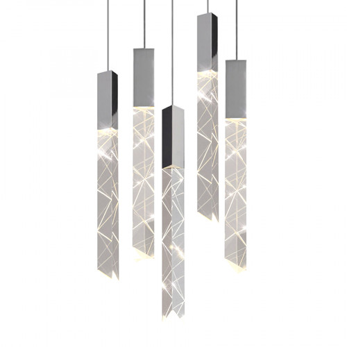 Подвесной светильник Delight Collection Trinity 5 chrome