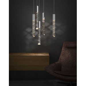 Подвесной светильник Delight Collection Trinity 5 chrome
