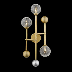 Настенный светильник Delight Collection Fluxus W68084-3 gold