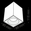 Потолочный светильник  Zoom C030CL-01B